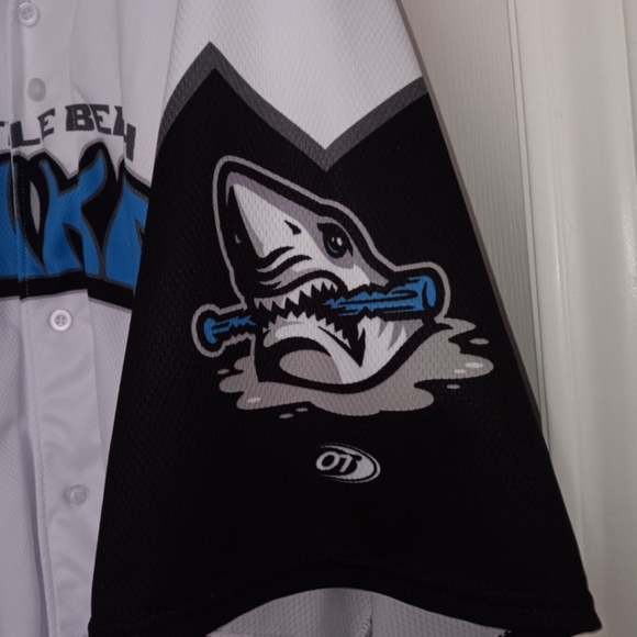 Myrtle Beach Pelicans Copa Mako Shark Game Worn Jersey - Picture 10 of 10